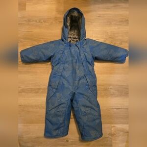 Blue Patterned Snowsuit
